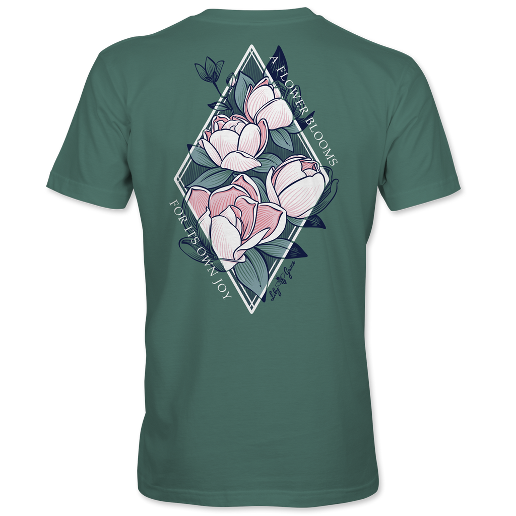 Lily Grace Magnolia Joy Preppy Pocket Tee – Pine
