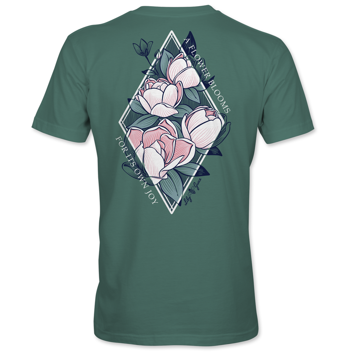 Lily Grace Magnolia Joy Preppy Pocket Tee – Pine